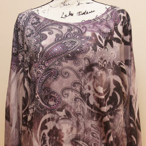 BLEU Women's 2X Top Bling